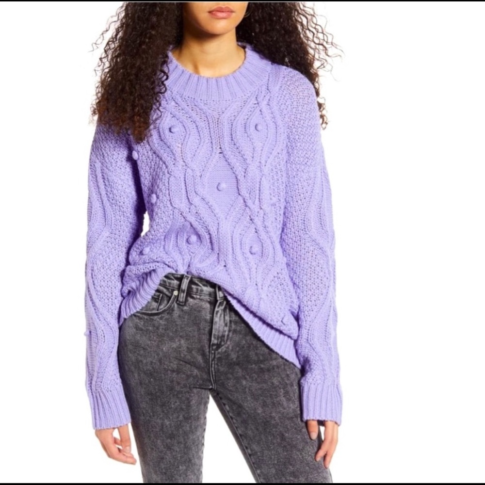 Cotton Emporium Textured Cable Sweater
